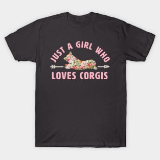 Just a Girl Who Loves Corgis T-Shirt